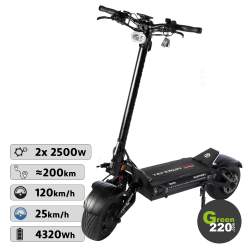 Monopattino elettrico Teverun Fighter Supreme 7260R / Green220.it
