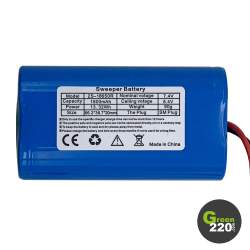 Batteria rimovibile da 1800mAh per il robot aspirapolvere Wiizzee AR02