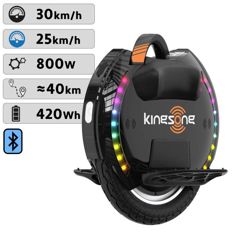 Monociclo elettrico Kingsong KS-14D Nero - 800 W / 420 Wh l Green220.it