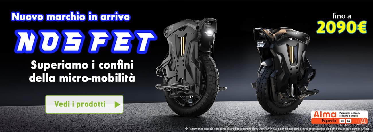 Superiamo i limiti della micro-mobilità con Nosfet
